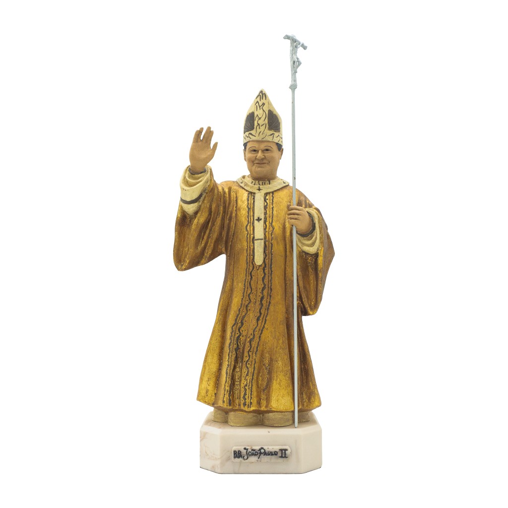 Papa João Paulo II Ouro e Marfim