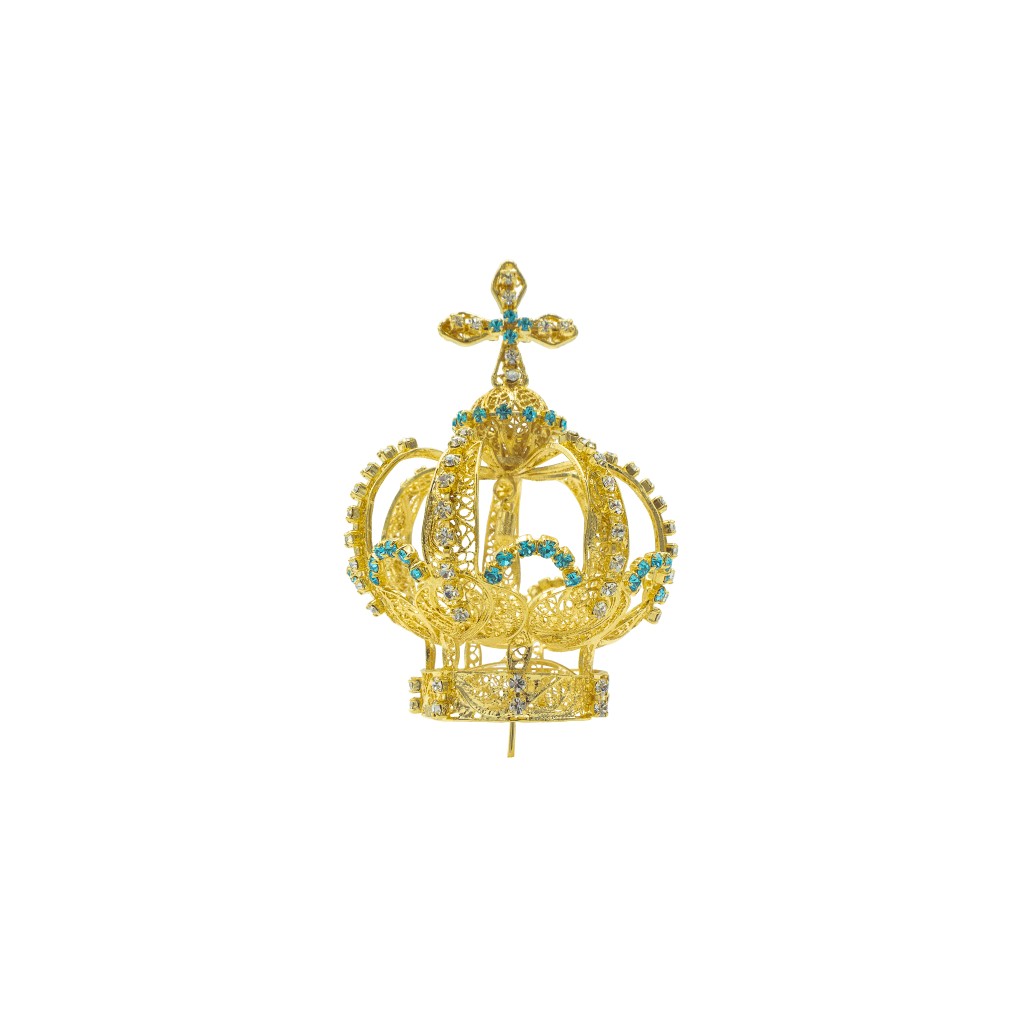 Coroa de Filigrana Metal nº12 C/ Muita Pedra