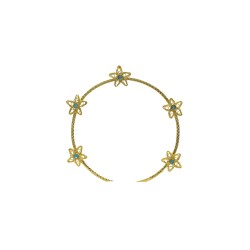 Aro C/ Pedras Grande Sag. Coração Maria