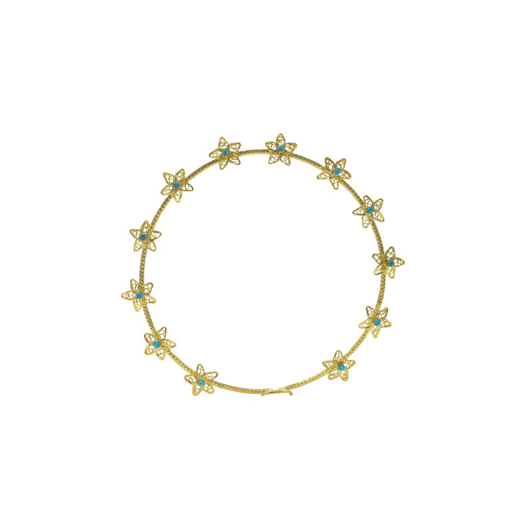 Aro 16cm C/ Pedras 12 Estrelas