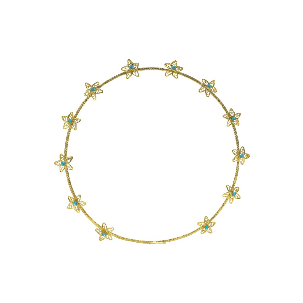 Aro 20cm C/ Pedras 12 Estrelas