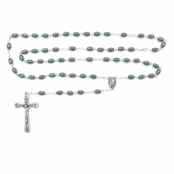 Terço de Fátima Hematite C/ Fecho