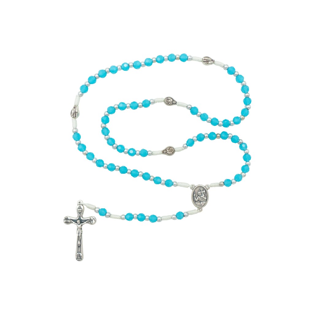 Terço de Fátima Cristal e Cordão Div. Cores