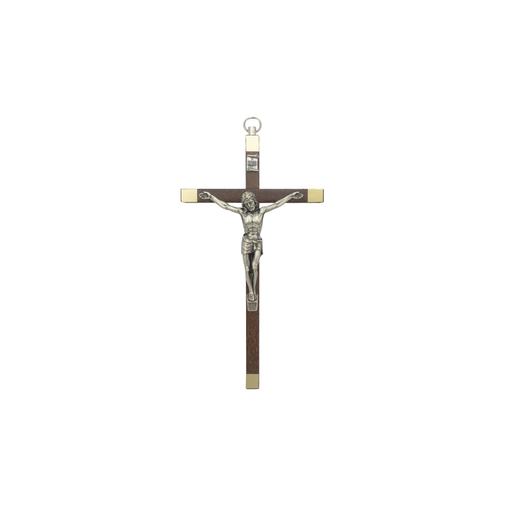 Cruz de Madeira C/ Cristo 17cm