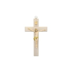 Crucifixo Madeira C/ Cristo Pintado 17.5cm Crucifixo Madeira C/ Cristo Pintado 17.5cm