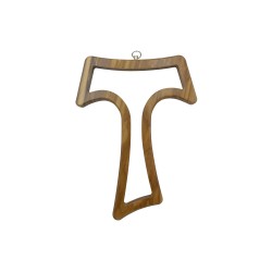 Cruz Tau em Madeira 20cm
