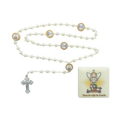 Terço do Anjo da Guarda C/ Oração e Cx. Ilustrada