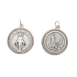 Medalha Argentada C/ Diversos Santos T30 Medalha Argentada C/ Diversos Santos T30