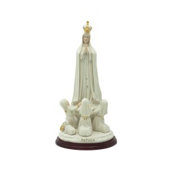 Aparição de Fátima Porcelana e Ouro 36.00cm Aparição de Fátima Porcelana e Ouro 36.00cm