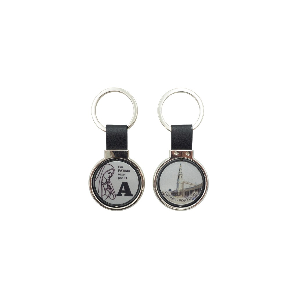 Chaveiro Rotativo C/ Inicial/N. Sra de Fátima