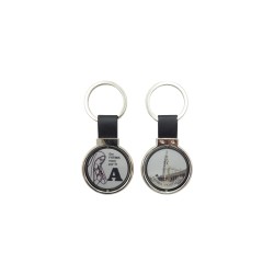 Chaveiro Rotativo C/ Inicial/N. Sra de Fátima Chaveiro Rotativo C/ Inicial/N. Sra de Fátima