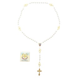 Terço do Matrimónio Dourado Conta Pérola Terço do Matrimónio Dourado Conta Pérola