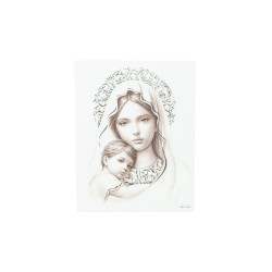 Placa C/ Amor de Mãe 15x19.5cm Placa C/ Amor de Mãe 15x19.5cm