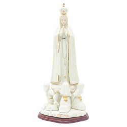 Aparição de Fátima Coroada Porcelana 40cm Aparição de Fátima Coroada Porcelana 40cm