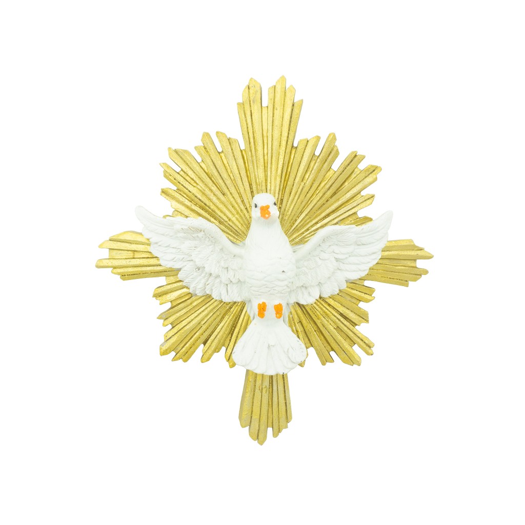 Pomba do Espírito Santo Pintada 18x20cm