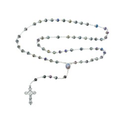 Terço de Fátima Conta Cristal Preto Terço de Fátima Conta Cristal Preto