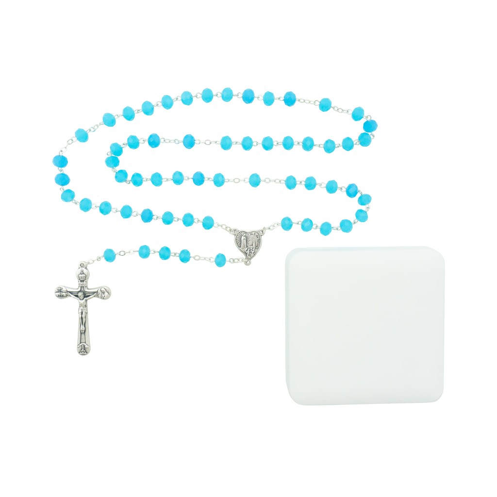 Terço Conta de Cristal C/ Caixa