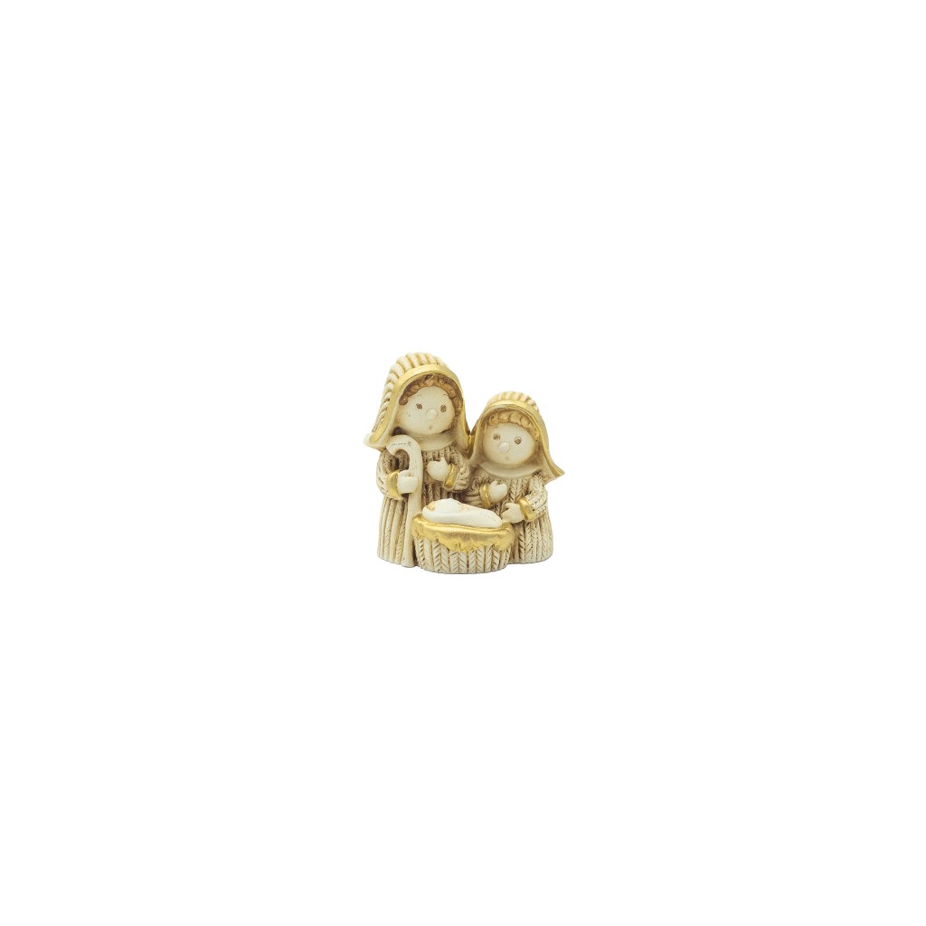 Presépio Bege C/ Dourado 6cm
