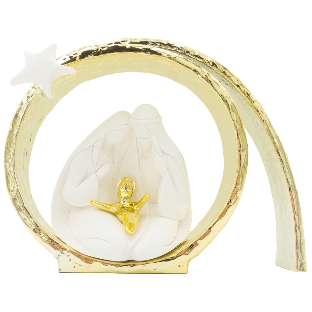 Presépio Vórtice Estilizado C/ Estrela 30cm