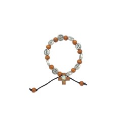 Pulseira Elástica em Madeira de Fátima Pulseira Elástica em Madeira de Fátima