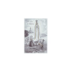 Quadro/ Placa C/ Aparição de Fátima P/B 11x17cm Quadro/ Placa C/ Aparição de Fátima P/B 11x17cm
