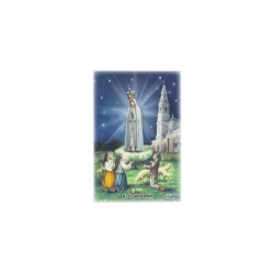 Quadro/ Placa C/ Aparição de Fátima Color. 11x17cm Quadro/ Placa C/ Aparição de Fátima Color. 11x17cm