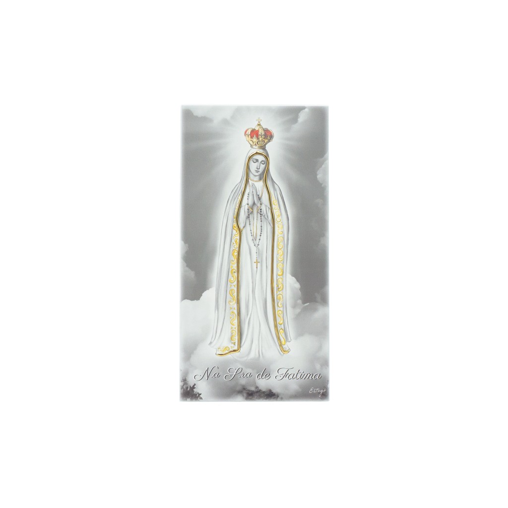 Placa C/ Coroada P/B 12x24cm