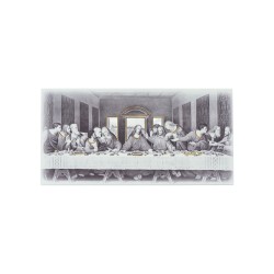 Quadro/ Placa Última Ceia P/B 12x24cm Quadro/ Placa Última Ceia P/B 12x24cm