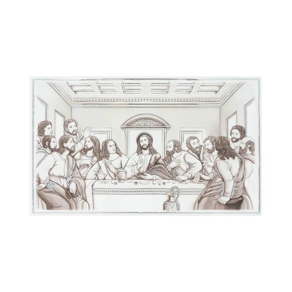 Placa C/ Última Ceia 30x18cm