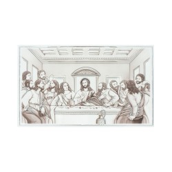 Placa C/ Última Ceia 30x18cm Placa C/ Última Ceia 30x18cm
