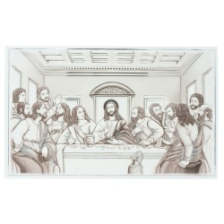 Placa C/ Última Ceia 45x28cm Placa C/ Última Ceia 45x28cm