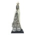 Aparição de Fátima Estilizada Porcelana Prata Pérola 37cm
