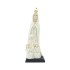 Aparição Fátima Estilizada Porcelana Filete Ouro 32cm