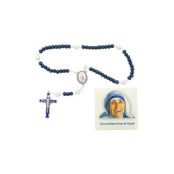 Terço de Santa Teresa de Calcutá C/ Oração Cx. Ilustrada Terço de Santa Teresa de Calcutá C/ Oração Cx. Ilustrada