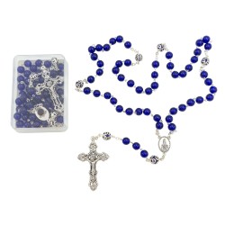 Terço Contas de Vidro Div. Cores C/ Caixa Terço Contas de Vidro Div. Cores C/ Caixa