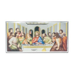 Última Ceia Bilaminada Colorida 36x18cm Última Ceia Bilaminada Colorida 36x18cm