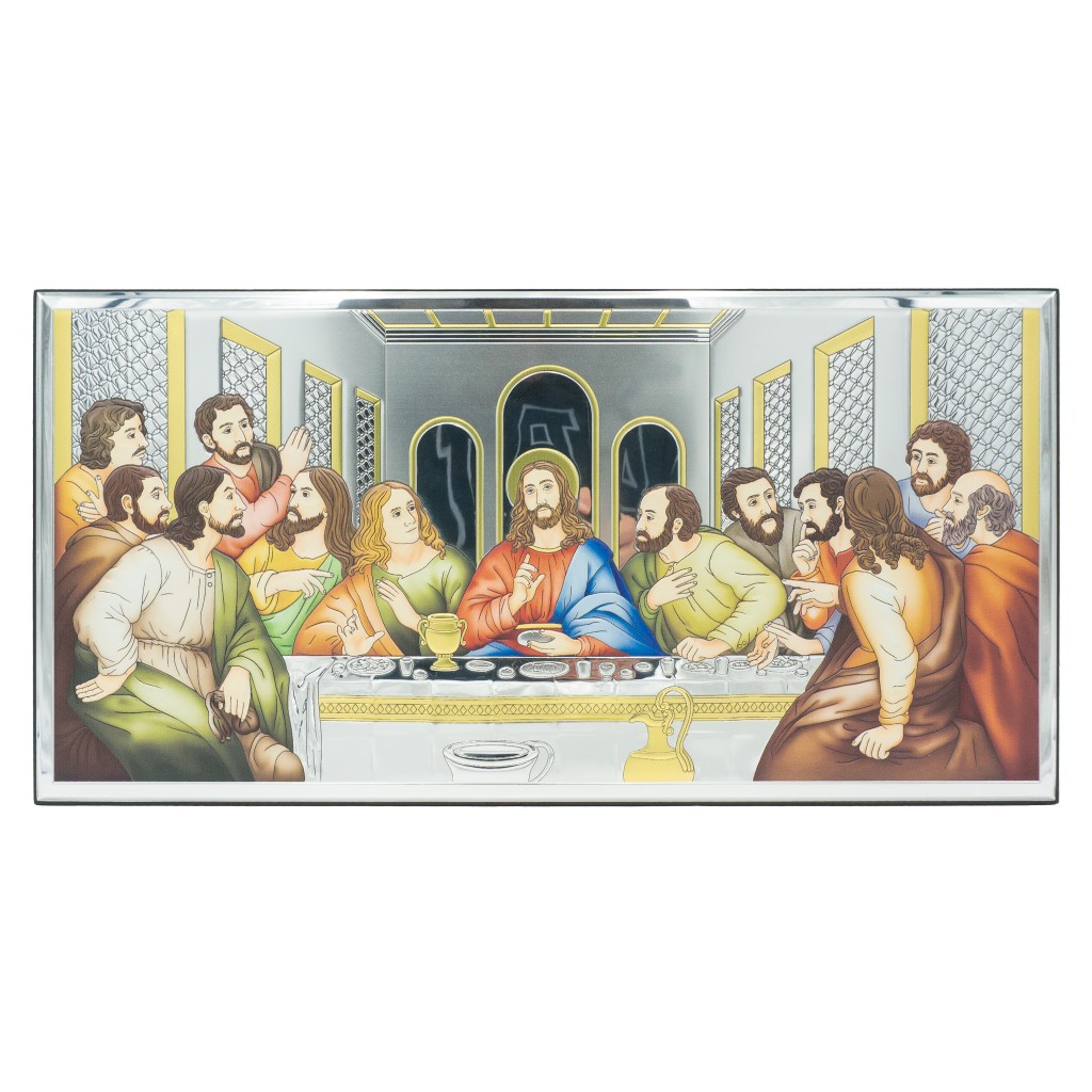 Última Ceia Bilaminada Colorida 25x50cm