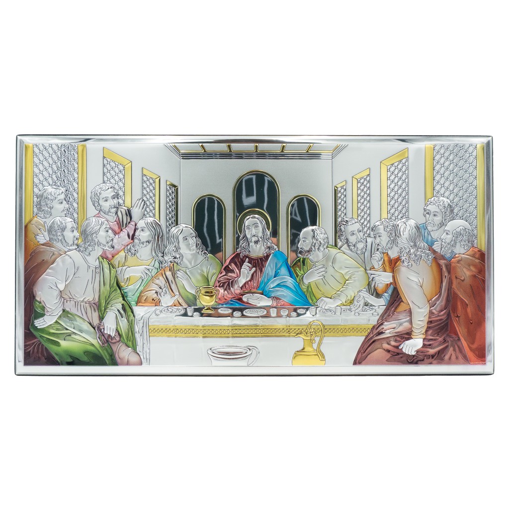 Última Ceia Bilaminada Colorida 25x50cm