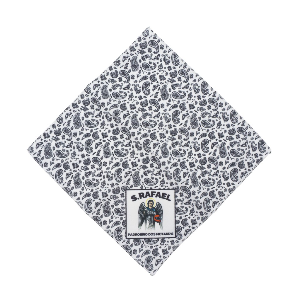 Lenço de São Rafael - Protetor dos Motard's Div. Cores