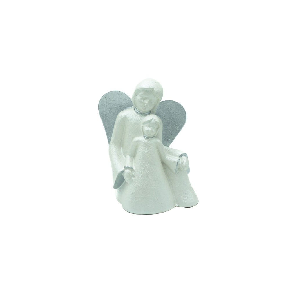 Anjo C/  1 Menino em  Pó de Pedra