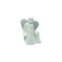 Anjo C/  1 Menino em  Pó de Pedra