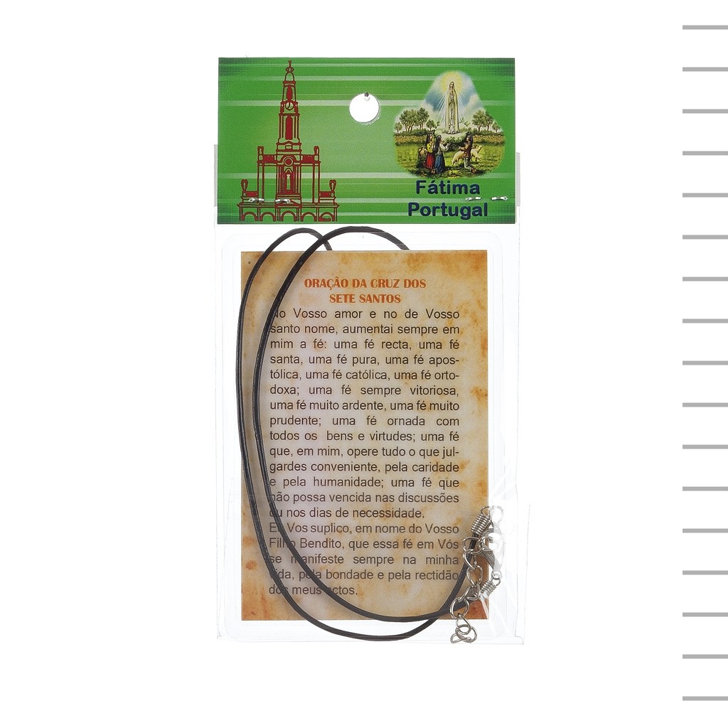 Pagela C/ Oração e Fio C/ Amuleto Protetor