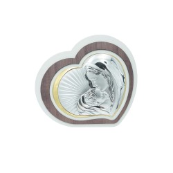 Placa Coração C/ Amor Mãe Ouro Bilaminado 36x32cm Placa Coração C/ Amor Mãe Ouro Bilaminado 36x32cm