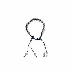 Pulseira de Cordel C/ Perolas Pulseira de Cordel C/ Perolas