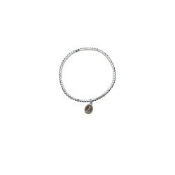 Pulseira Elástica C/ Brilhantes Azuis Pulseira Elástica C/ Brilhantes Azuis