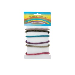 Conjunto com 6 Pulseiras C/ Brilhantes Conjunto com 6 Pulseiras C/ Brilhantes