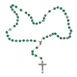 Terço Cristal Verde Anilhas 12mm Terço Cristal Verde Anilhas 12mm