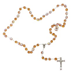 Terço Cristal Rosa anilhas 12mm Terço Cristal Rosa anilhas 12mm