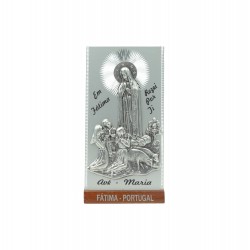 Placa de Alumínio Fátima Metal 17 cm