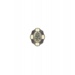 Placa Nikelada com Azul e Aparição de Fátima Placa Nikelada com Azul e Aparição de Fátima